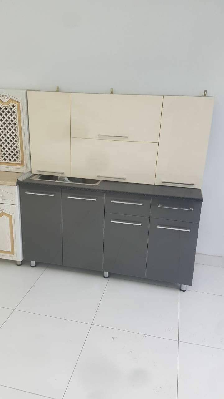 Kulrang modulli oshxona mebeli